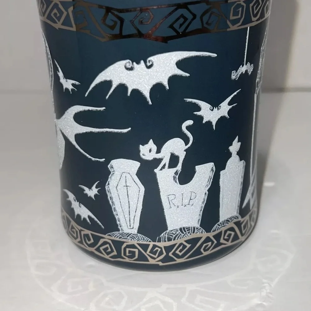 Disney Store Nightmare Before Christmas‎ Halloween Graveyard Glitter Mug NEW